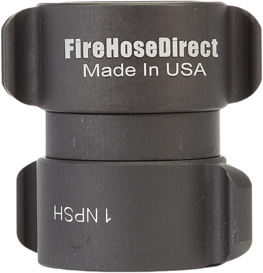 Aluminum 1" NPSH to 1" NPSH Double Female Fire Hose Adapter