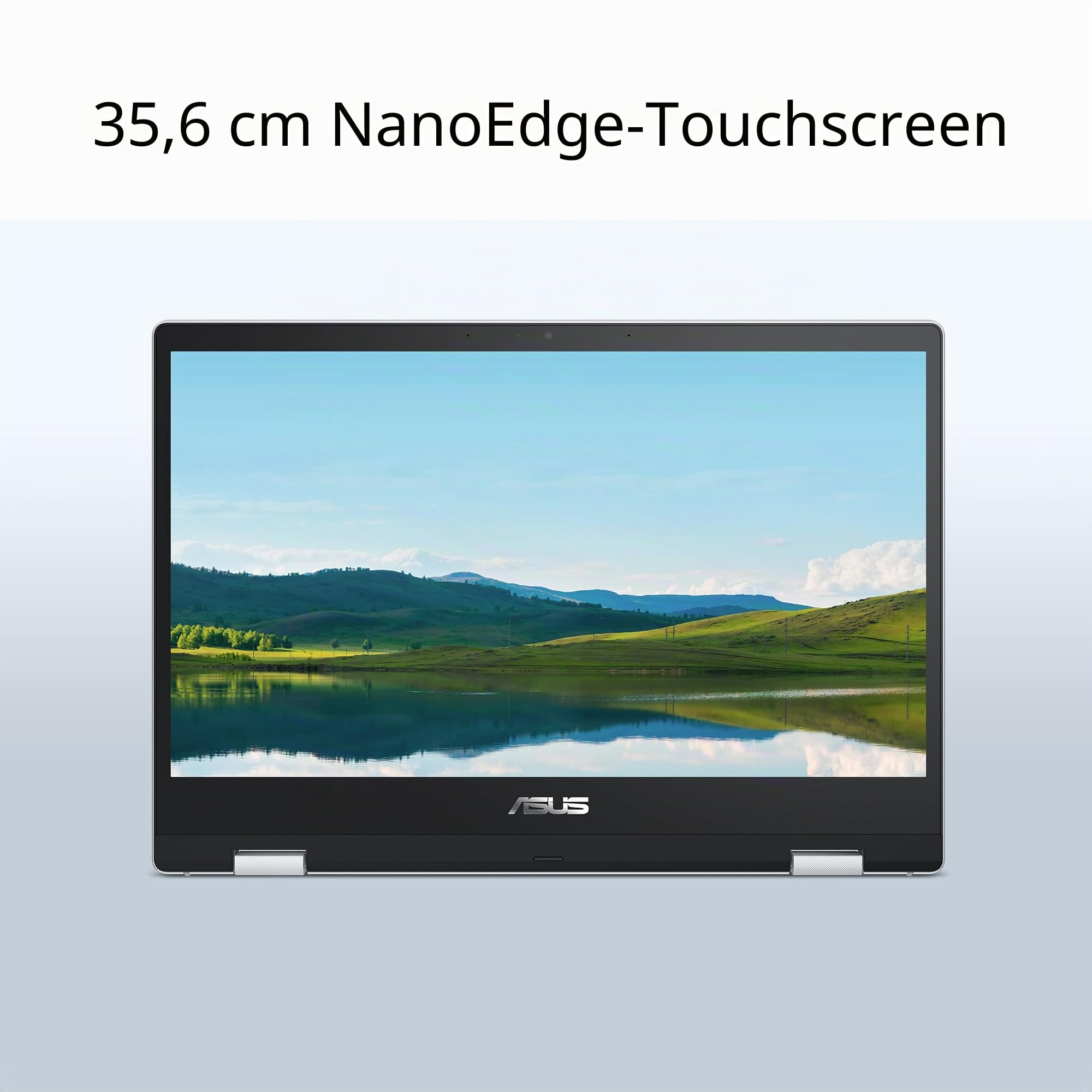 ASUS Chromebook Flip CX1 Convertible Laptop, 14 Zoll FHD NanoEdge 360-Grad-Touchscreen, Intel Celeron N4500 Prozessor, 128 GB eMMC-Speicher, 8 GB RAM, ChromeOS, Transparentes Silber, CX1400FKA-AS88FT