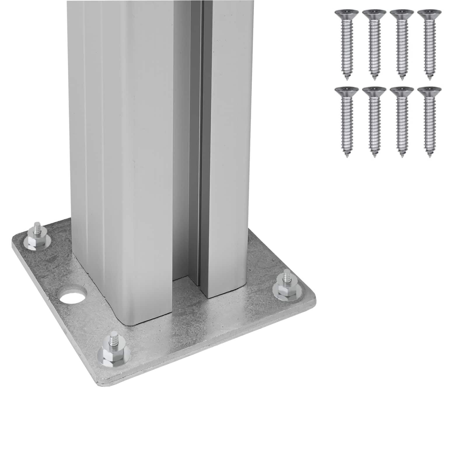 Mülltonnenzaun Grau 85 x 12 x 115 cm Aluminium und WPC, erweiterbar, rost- und korrosionsbeständig für Garten, Terrasse und Vorgarten, modulare Mülltonnenbox Verkleidung
