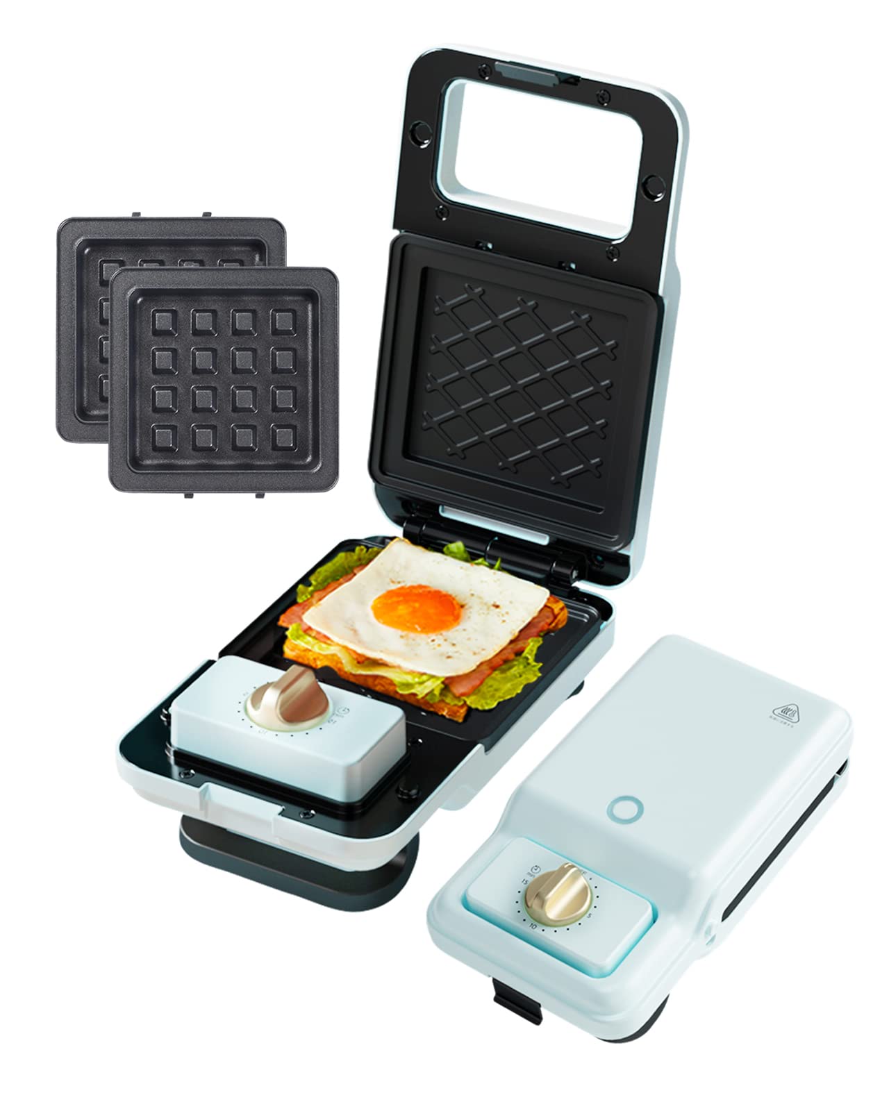 Amazon | ホットサンドメーカー SOLEMOOD ワッフルメーカー 耳まで 