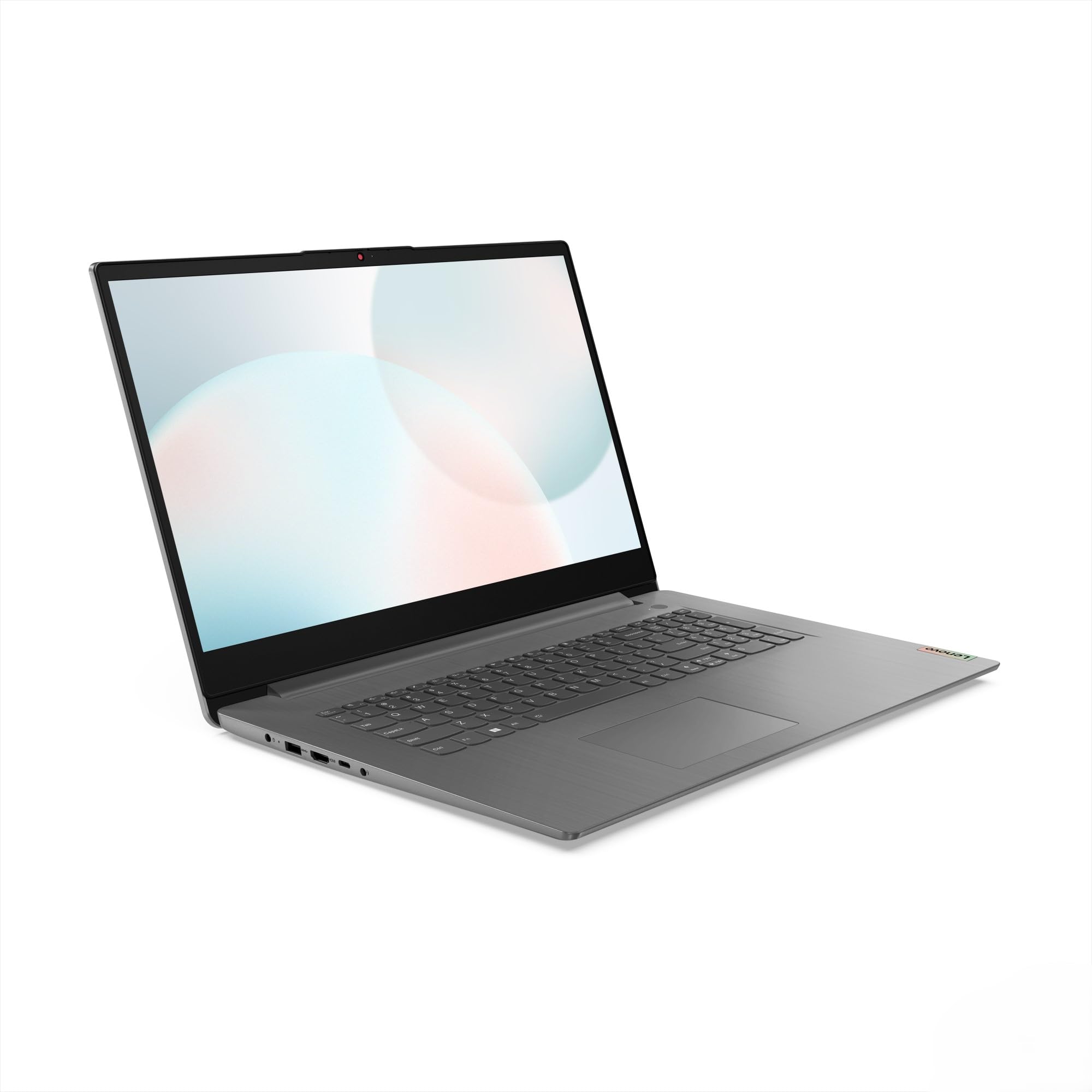 Lenovo IdeaPad 3 Laptop | 17.3" HD+ Display | AMD Ryzen 5 | 8GB RAM | 512GB SSD | AMD Radeon Grafik | Windows 11 | QWERTZ | Artic Grau | Kameraschutzabdeckung | 3 Monate Premium Care
