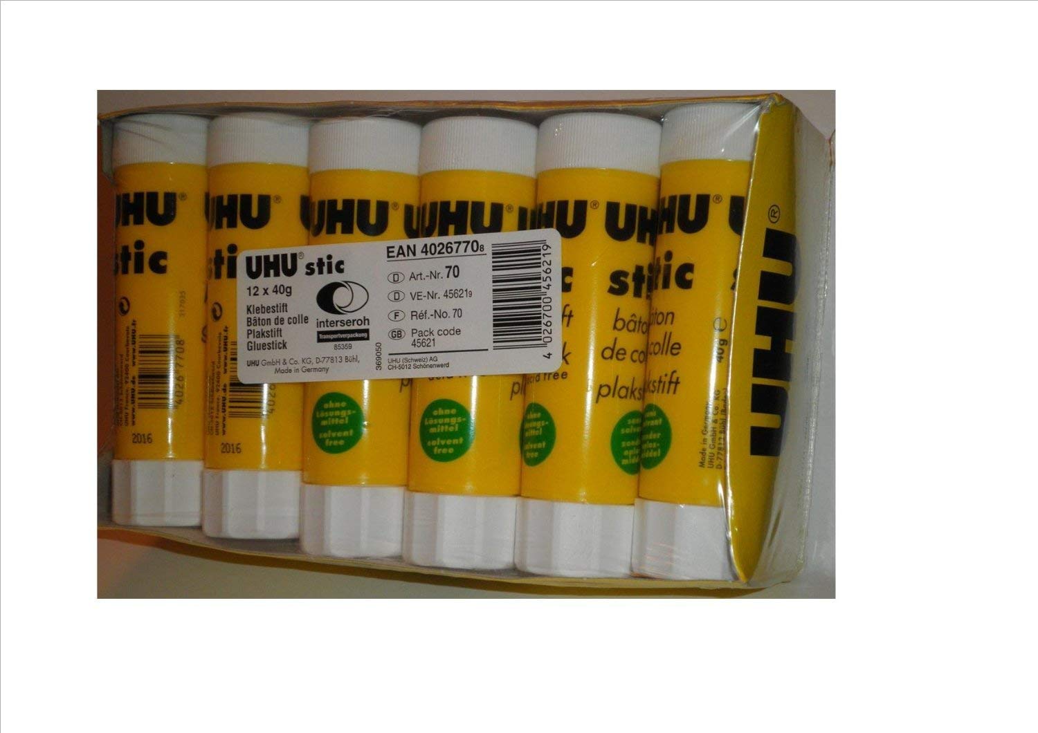 UHU® Klebestift stic 21 g 4 Stück/Pack | 48095 UHU® Klebestift stic 21 g 4 Stück/Pack | 48095