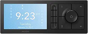 Moen Matte Black Smart Shower 4-Outlet Digital Water Controller for Thermostatic Shower Valve, TS3304BL