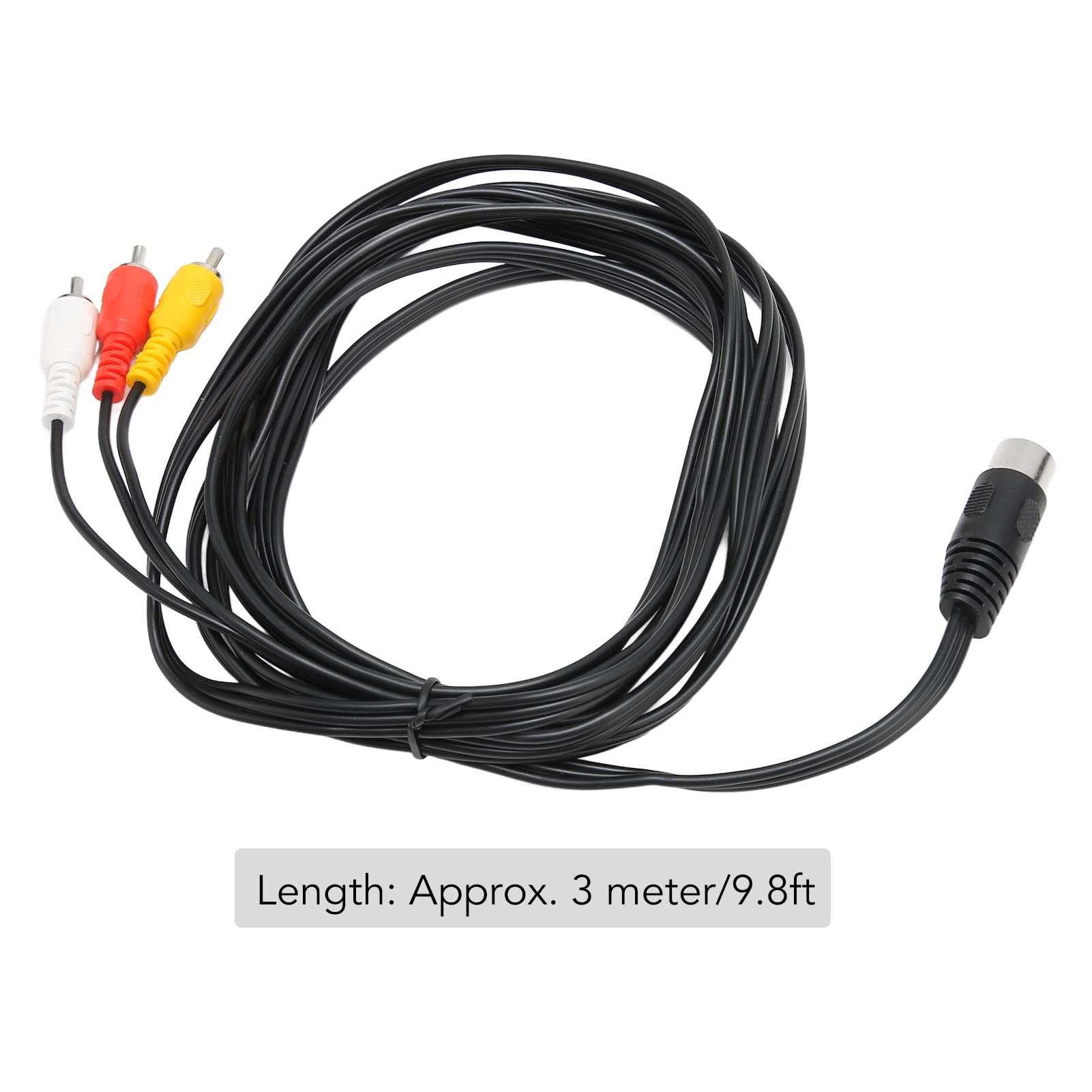 Sonew Câble DIN 8 Broches Vers 3 RCA Câble Adaptateur Audio DIN 8