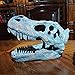 HEINBOW T-rex Skull Wall-Mounted Dinosaur Head Trophy Faux Taxidermy Wall Statue Fossil Figurine Wall Decor Tyrannosaurus Rex Skull Sculpture for Man Cave 15.5''Long