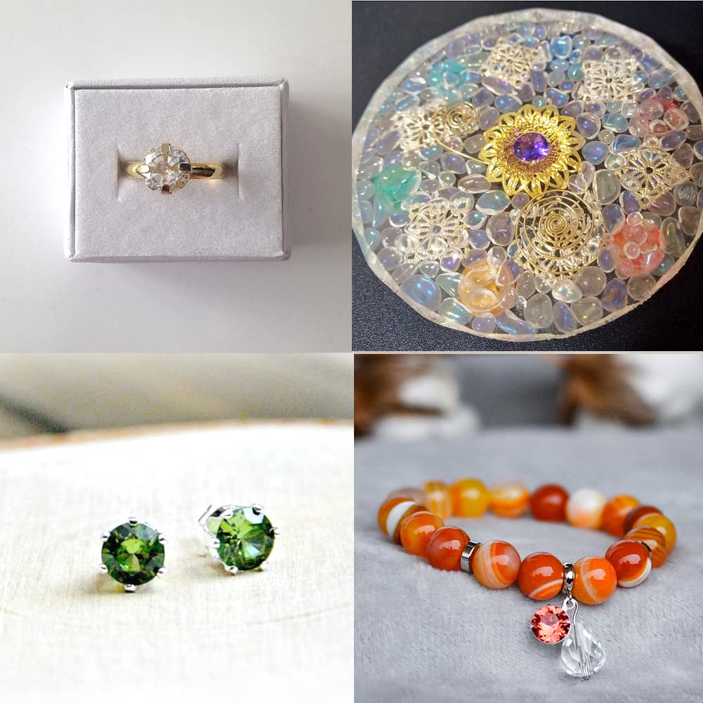 Pietre Zirconia Cubica Trasparenti Craftdady - 50 Pezzi 5 Misure Per Gioielli Fai Da Te - Foto 8