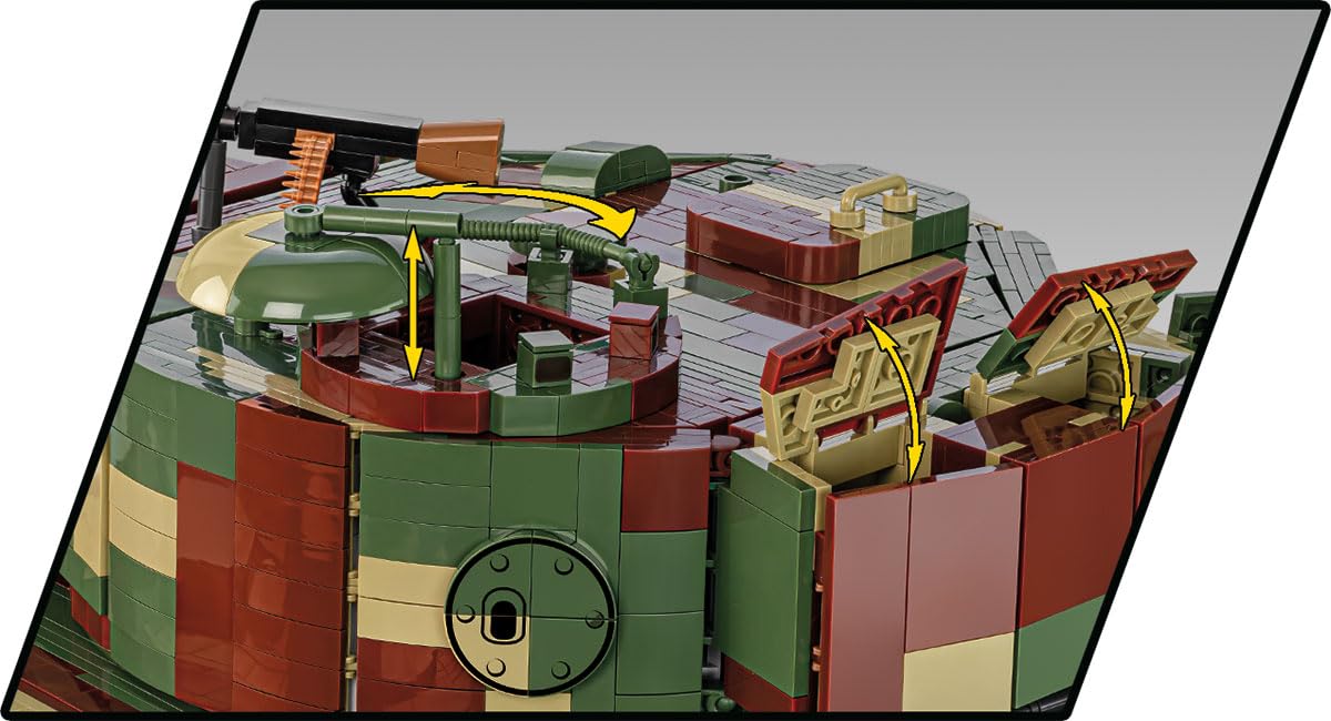 COBI PzKpfw. VI Tiger, 70 cm (Länge) x 30 cm (Breite) x 24 cm (Höhe), Dark Green