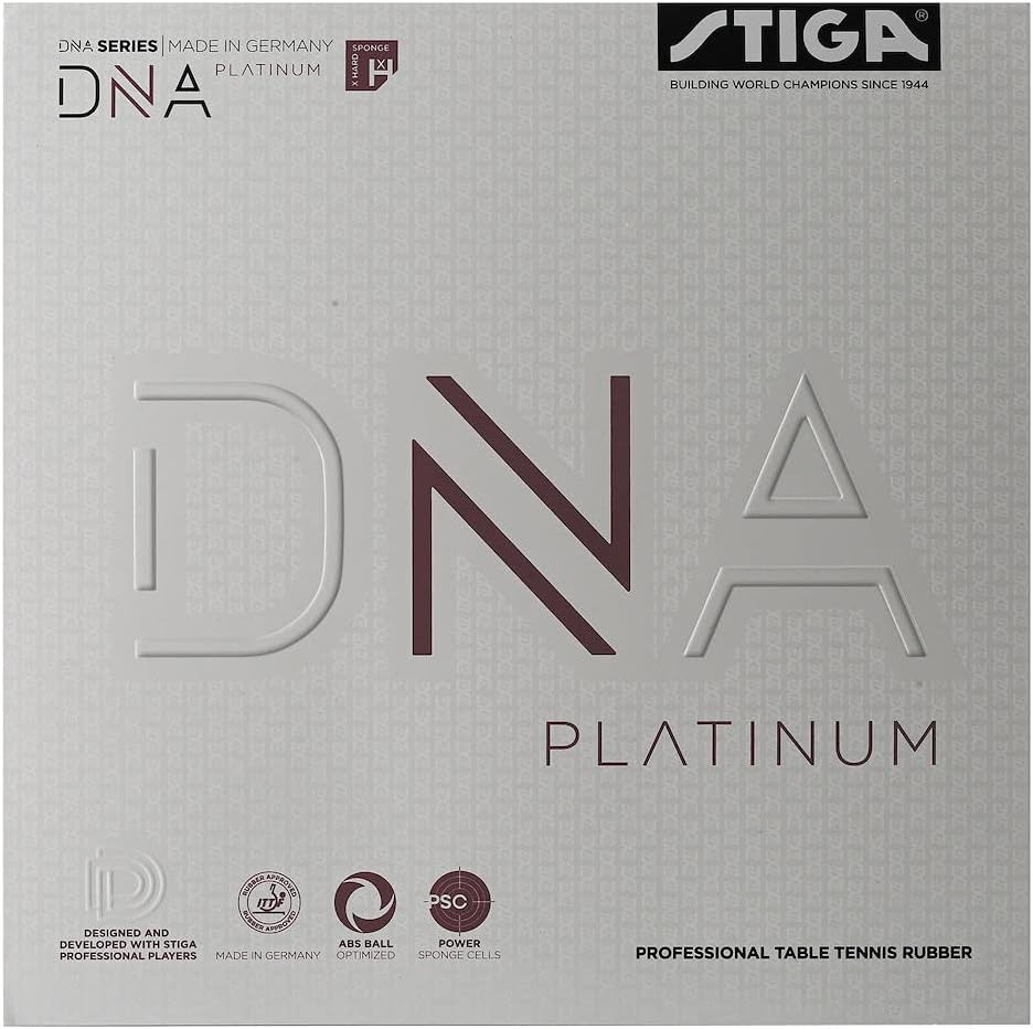 DNA Platinum XH Table Tennis Rubber | Extra Hard Professional Table Tennis Sheet for Maximum Control & Powerful Spins - Full Stroke Control