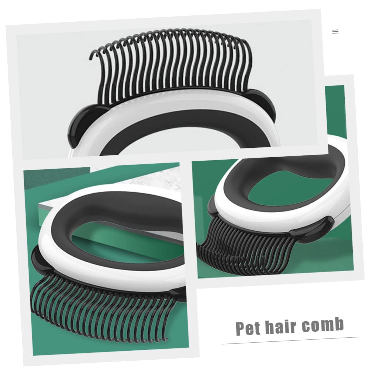 BESPORTBLE 4pezzi Pettine Per Rimozione Pelo Gatto e Cane Spazzola Per Toelettatura Facile Da Usare Comoda e Morbida Accessorio Per Animali Domestici Per Rimuovere Grovigli e Sfoltire Pelo