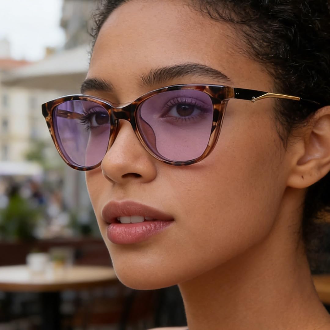 Gafas de sol de moda para mujer con clip magnético y polarizadas