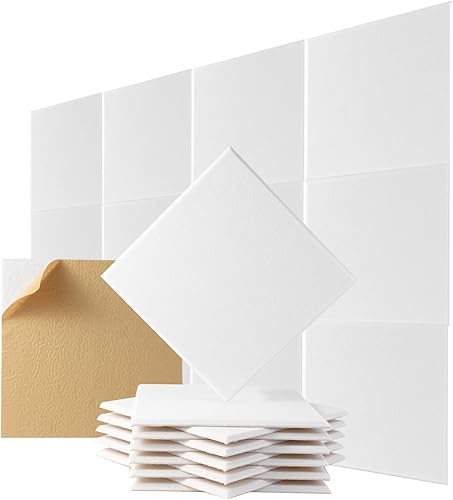 Paneles acústicos de pared, azulejos con cancelación de ruido para estudio en casa y oficina, a prueba de sonido de calidad, paneles de espuma a