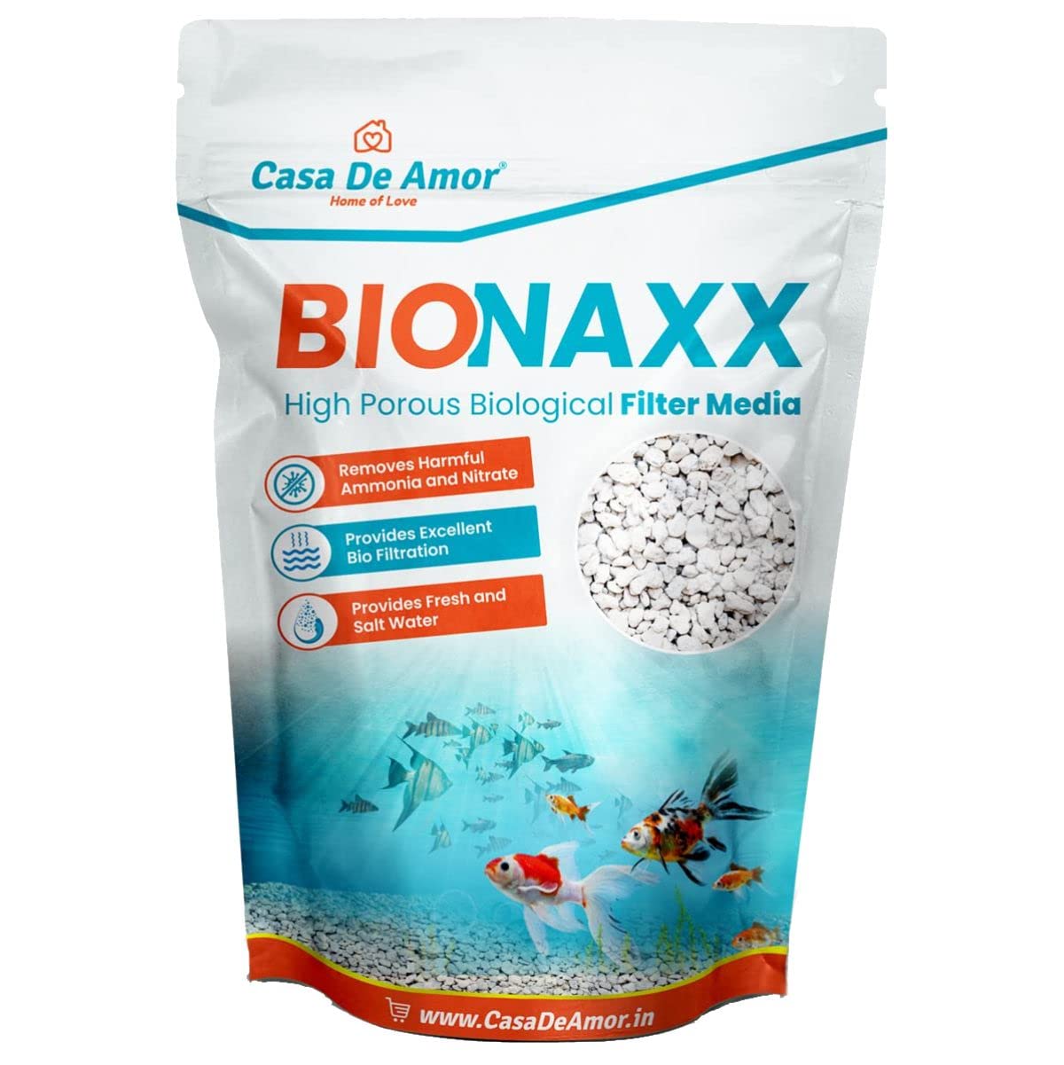 Casa De Amor Bionaxx Natural Biological Bio Filter Media for Aquarium (200 gm) (B09RPQXK4B) Amazon Price History, Amazon Price Tracker