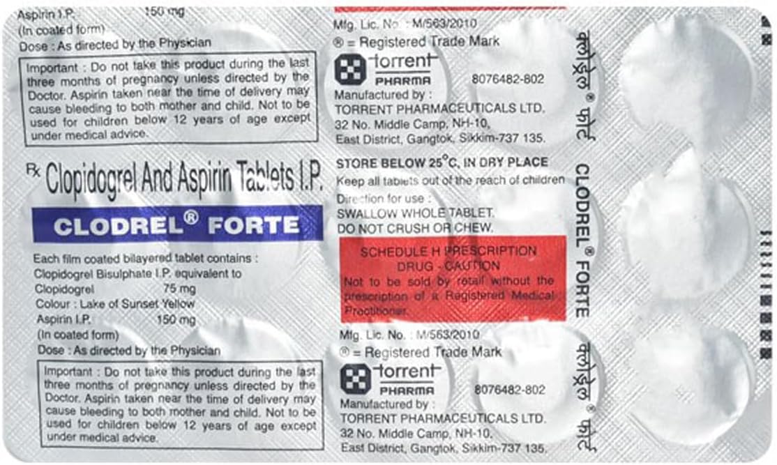 Clodrel Forte 75/150mg Tablet 15s
