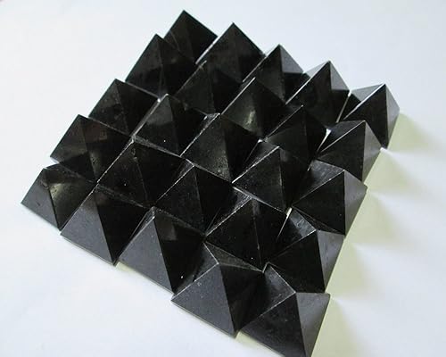Miniatura 2 de WholesaleGemShop Hermoso lote de 10 pirámides de piedras preciosas de turmalina negra de cristal Reiki Vaastu Healing
