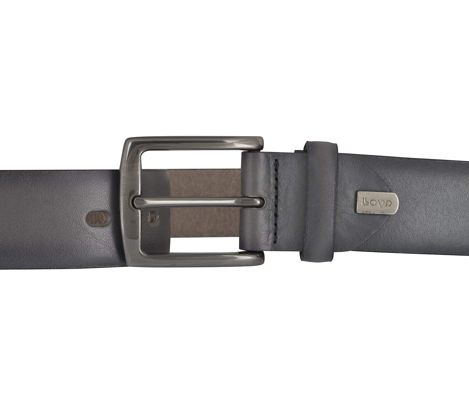 LLOYD Men's Belts Gürtel Herrengürtel Ledergürtel Grau 6838, Länge:95 cm, Farbe:Grau
