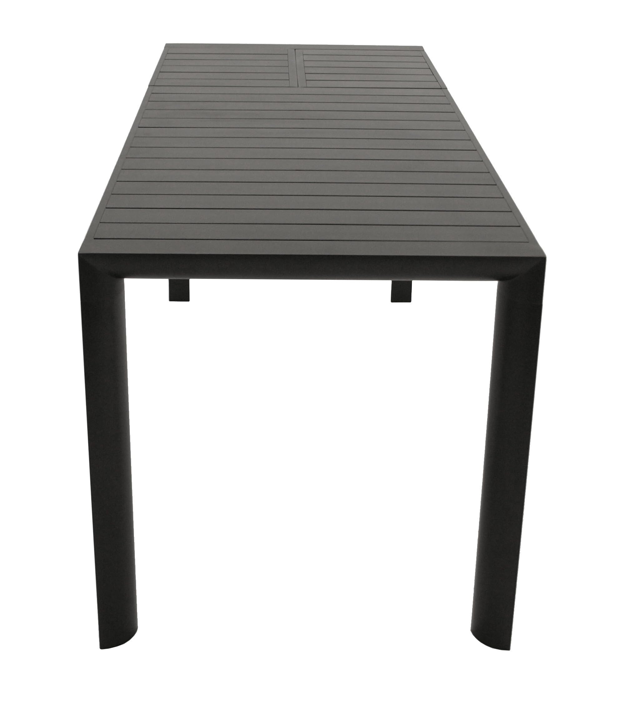 DEGAMO Gartentisch Ausziehtisch Lagos 120/162x70cm, Aluminium anthrazit, Outdoor wetterfest