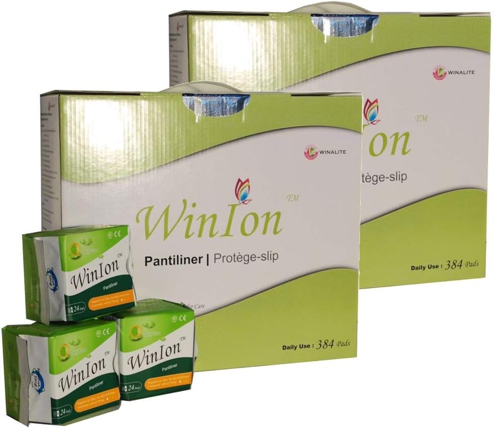 2 Box Pantiliner WinIon Anion Pad Winalite Sanitary Napkin 384 pads without wing