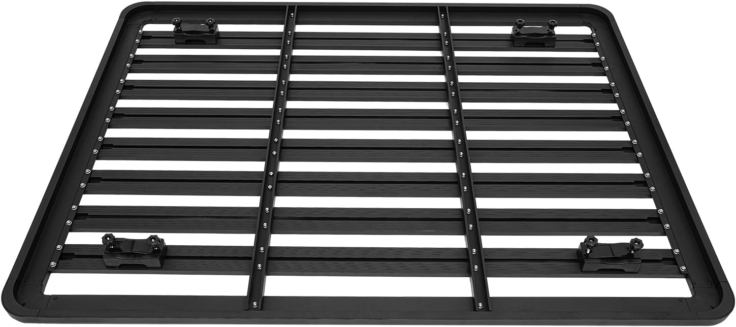 Car Roof Rack Universal Car Top Luggage Rack, 440LBS Capacity Aluminum Alloy Platform Cargo Carrier Rooftop Cargo Racks Car Top Luggage Holder for SUVs Trucks Vehicles Cars