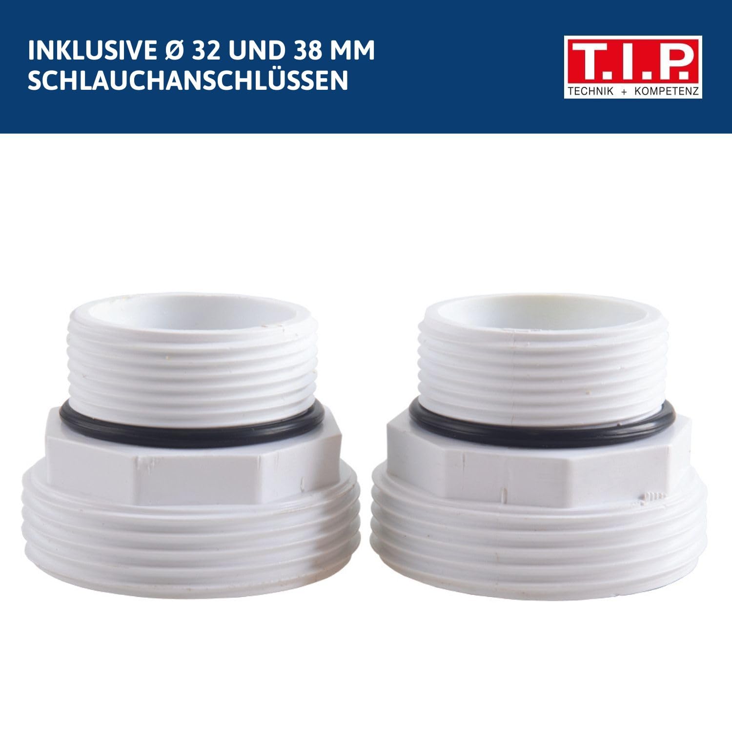 T.I.P. Pool Inverter Wärmepumpe (45m³ Beckengröße, 10,4kW Heizleistung, Chlor & Salz geeignet, Heizen & Kühlen, Automatische Regulierung, Display, Wärmetauscher titanbeschichtet) STEAM 45000 INV,30467