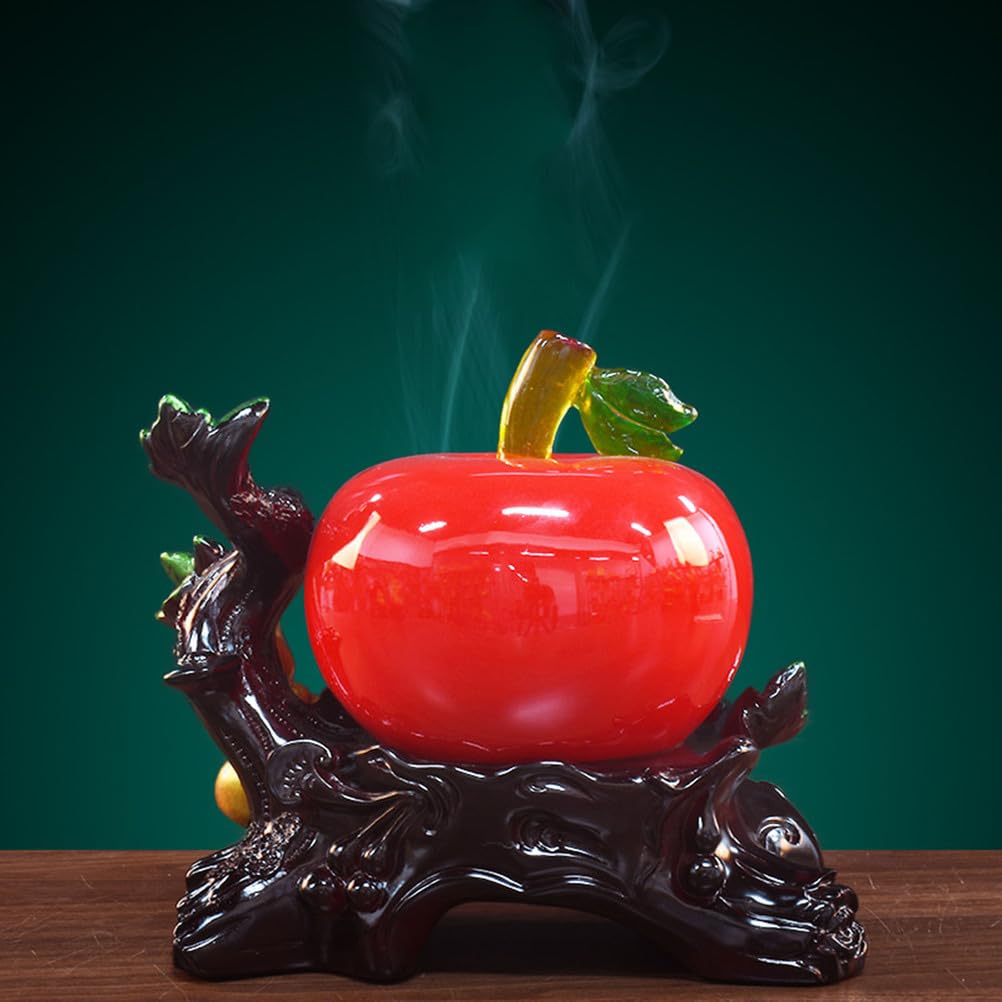 Dekoracyjna statua sztuki Feng Shui Lucky Ruyi, kolekcja rzemiosła artystycznego Rzeźba Blat Sztuka z żywicy Figurka kolekcjonerska do domu i biura Salon Dekoracja półki biurowej,Red