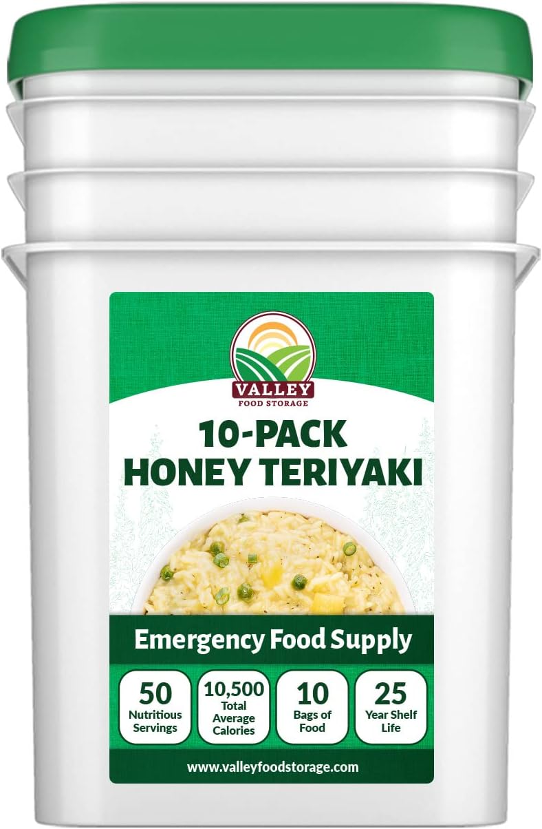 Honey Teriyaki 10Bag Bucket, 50 Servings Premium