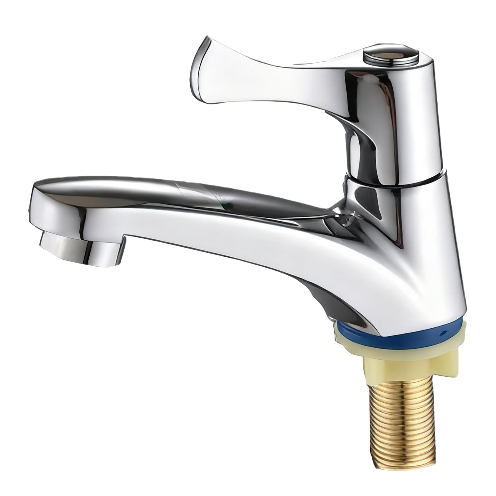 Msioytog A Water Zincs Lloys Bathroom Faucet Coppers Cores Leak Resistant Heavy Type Basins Tap Simple Installation Leakproof Bathroom Faucet