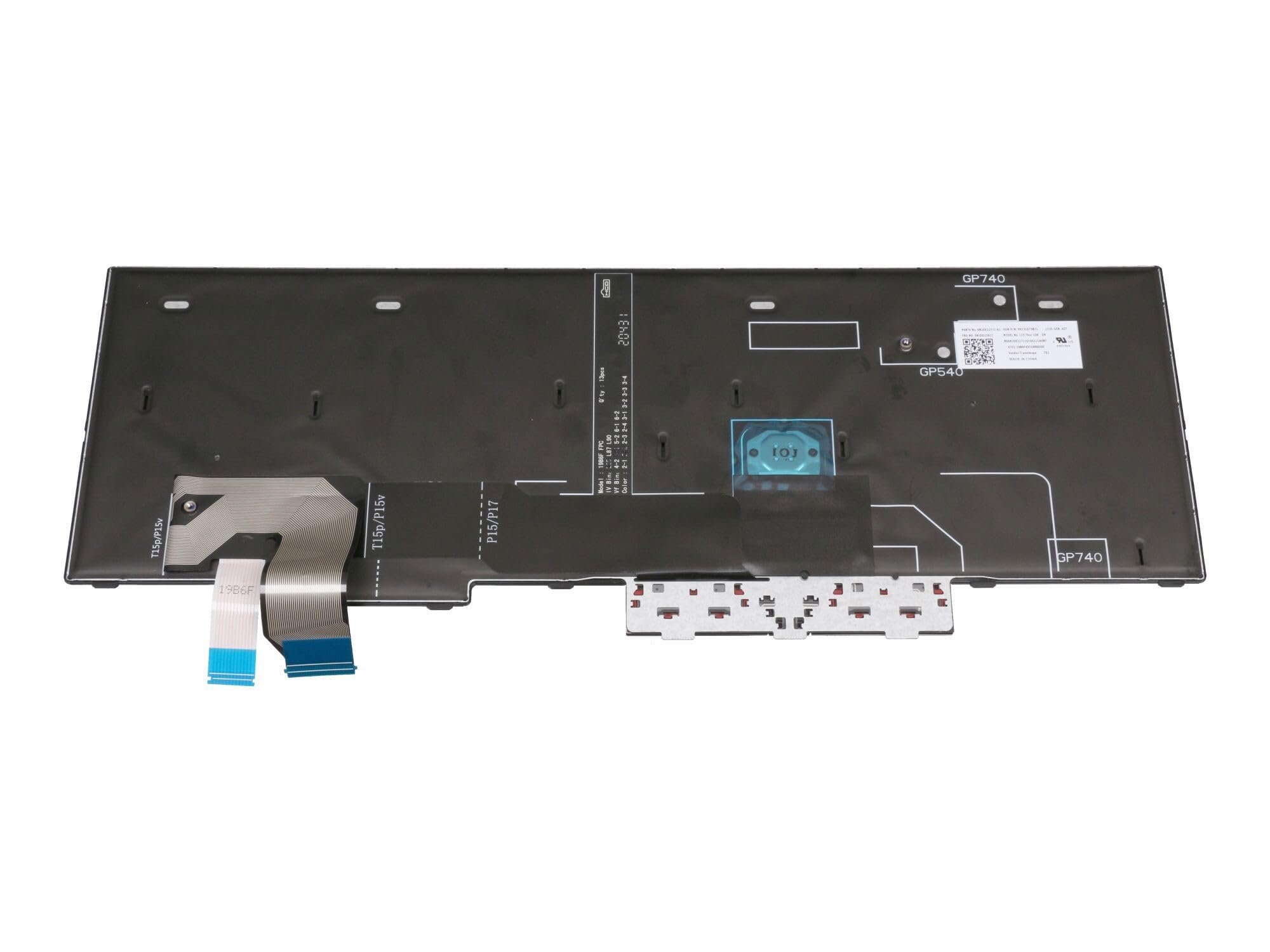 Lenovo 5N20X22927 Original Tastatur DE (deutsch) schwarz mit Backlight und Mouse-Stick für P15v Gen 2 (21A), ThinkPad P15v Gen 1 (20T), (21D8/21D9), T15p Gen 2 (21A), (20T), (21E), (21D)