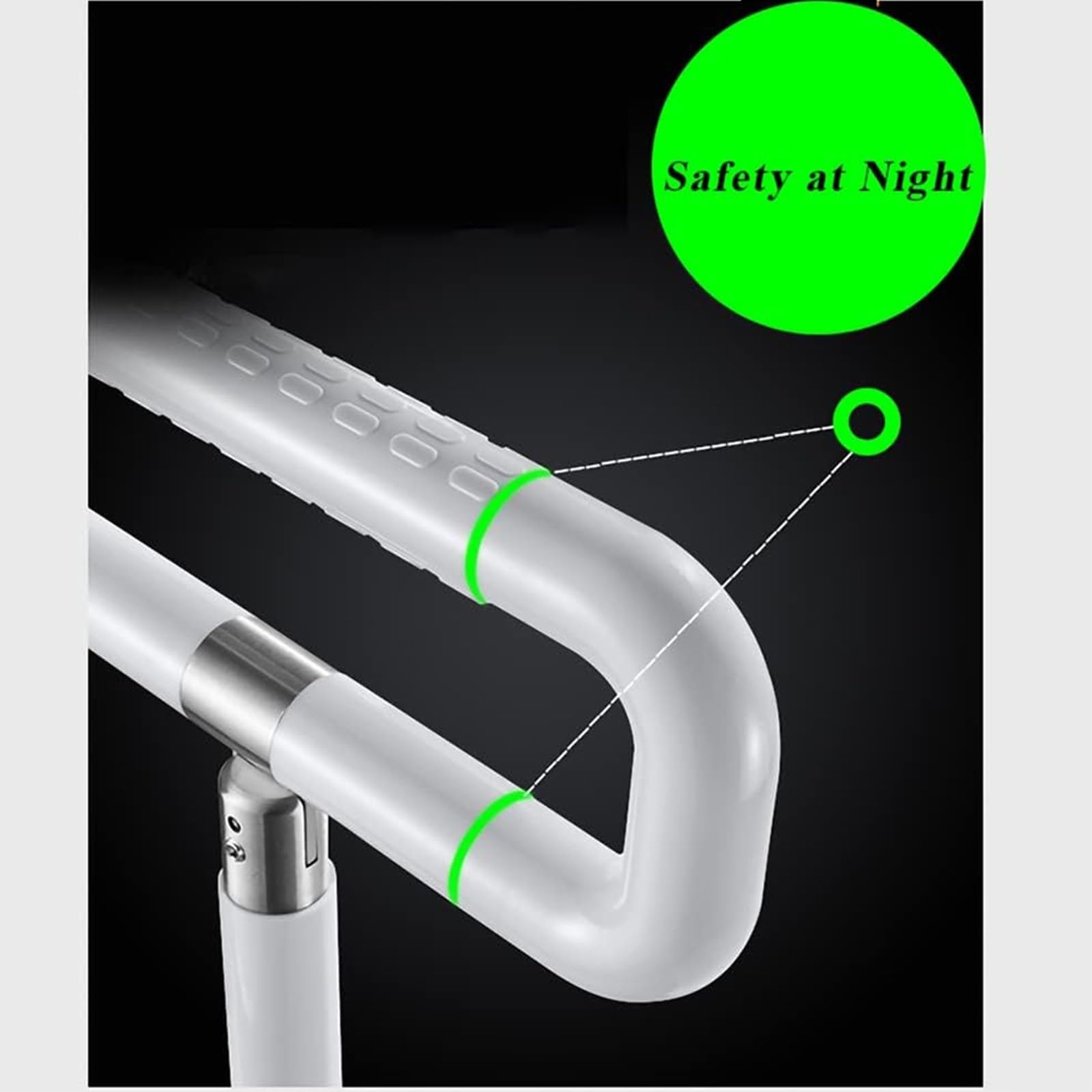 Asa De Seguridad para Baño，Barra de Apoyo para Inodoro Barra abatible Inoxidable Adaptado a Personas Mayores Agarraderas asidero Plegable Resistencia al Deslizamiento (Size : 75cm)