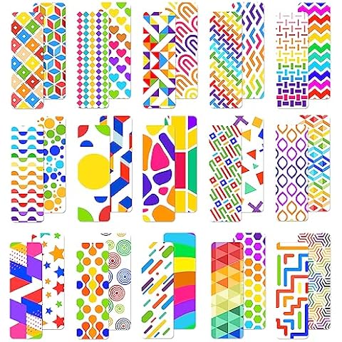 Bookmarks, 90pcs Paper Bookmarks, 2 x 6 inch Bookmarks for Kids Women Men Book Lovers, Bookmarks Bulk, Book Markers for Reading, Colorful Irregular Bookmarks Cover