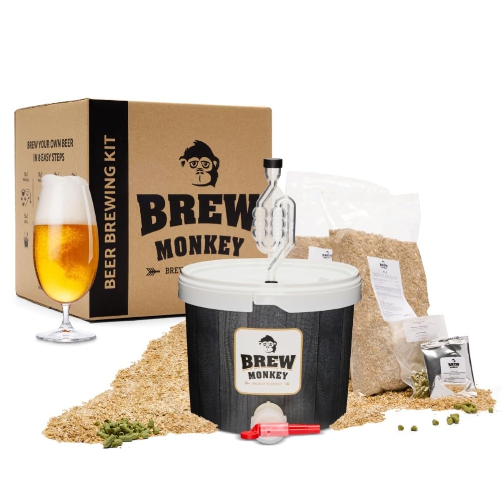 Brew Monkey® Kit de Elaboración de Cerveza Rubia | Básico de 5 Litros | 6.4% Vol. | Kit Para Hacer Cerveza | Regalos Originales para Hombre | Dia Del Padre Regalos - 2