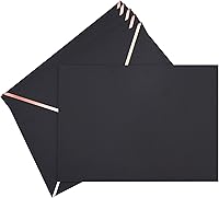 Vista 6 de Sobres A7 – Sobres de correo de lujo con solapa en V para tarjetas de 5 x 7 pulgadas – para bodas, invitaciones, baby shower, fotos, graduación