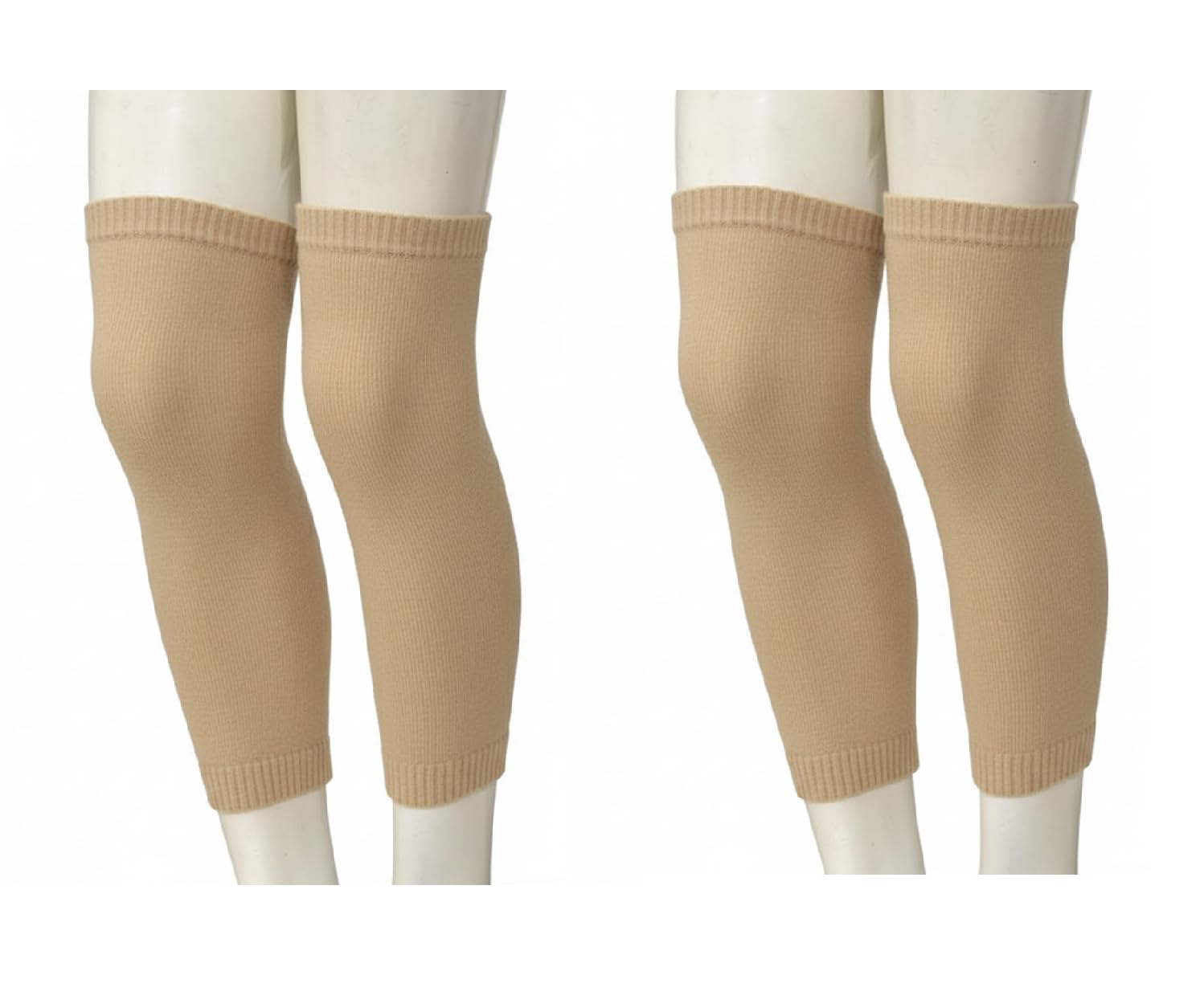 f y v Unisex Winter Wool Fleece Knee Cap Socks Soft Fur Stretchable Knee Warmers for Unisex Thermal Leg Warmer (Free Size)-picture-5