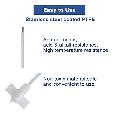 Miniatura 8 de ONiLAB 18900628 Agitador espiral de acero inoxidable 316L, diámetro del agitador de 1.969 in, diámetro del eje de 0.315 in, longitud del eje de