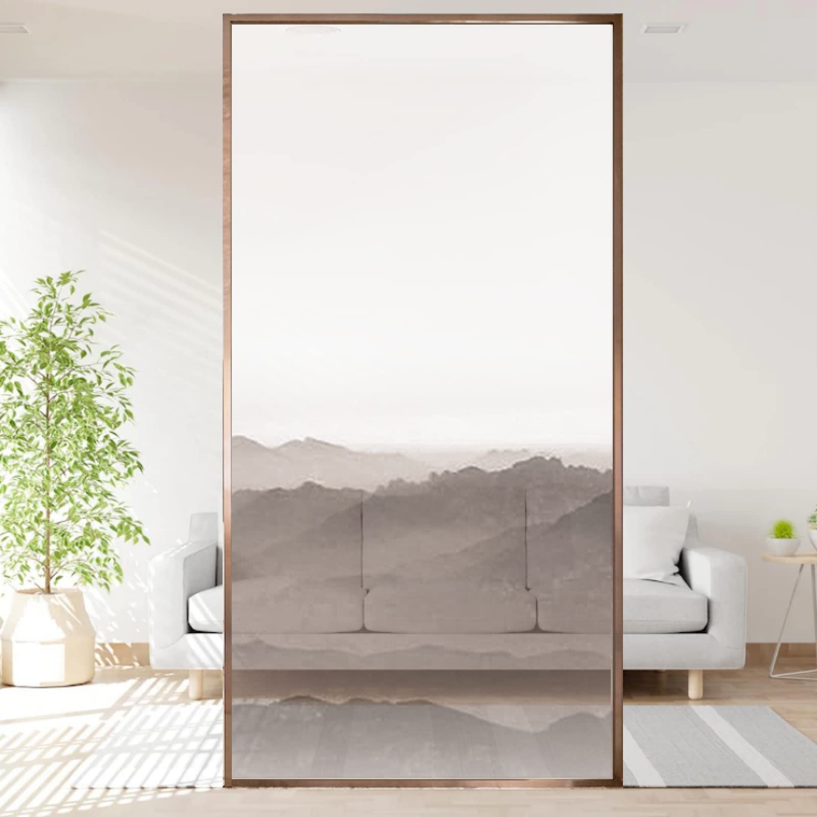 Pellicola decorativa per finestre 3D (45 x 200 cm), autoadesiva, opaca