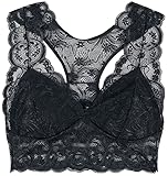 Black Premium by EMP Damen schwarzes Bustier aus Spitze 3XL