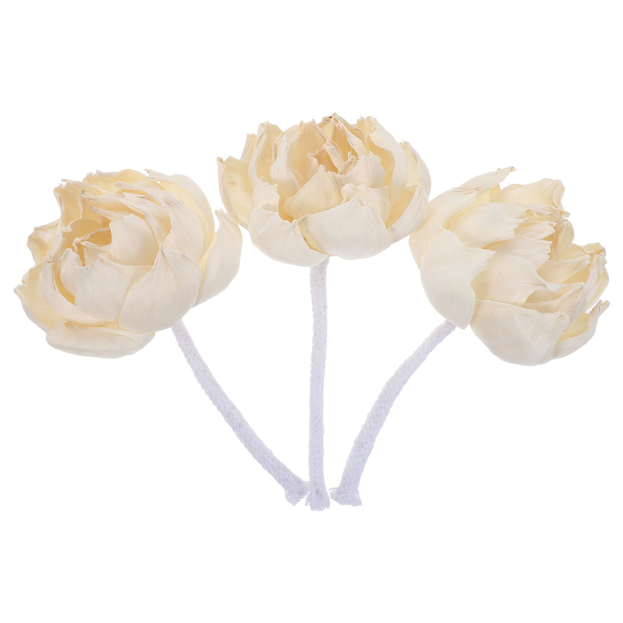 3 difusores florales de papel sola con cuerda de algodón miniatura 7