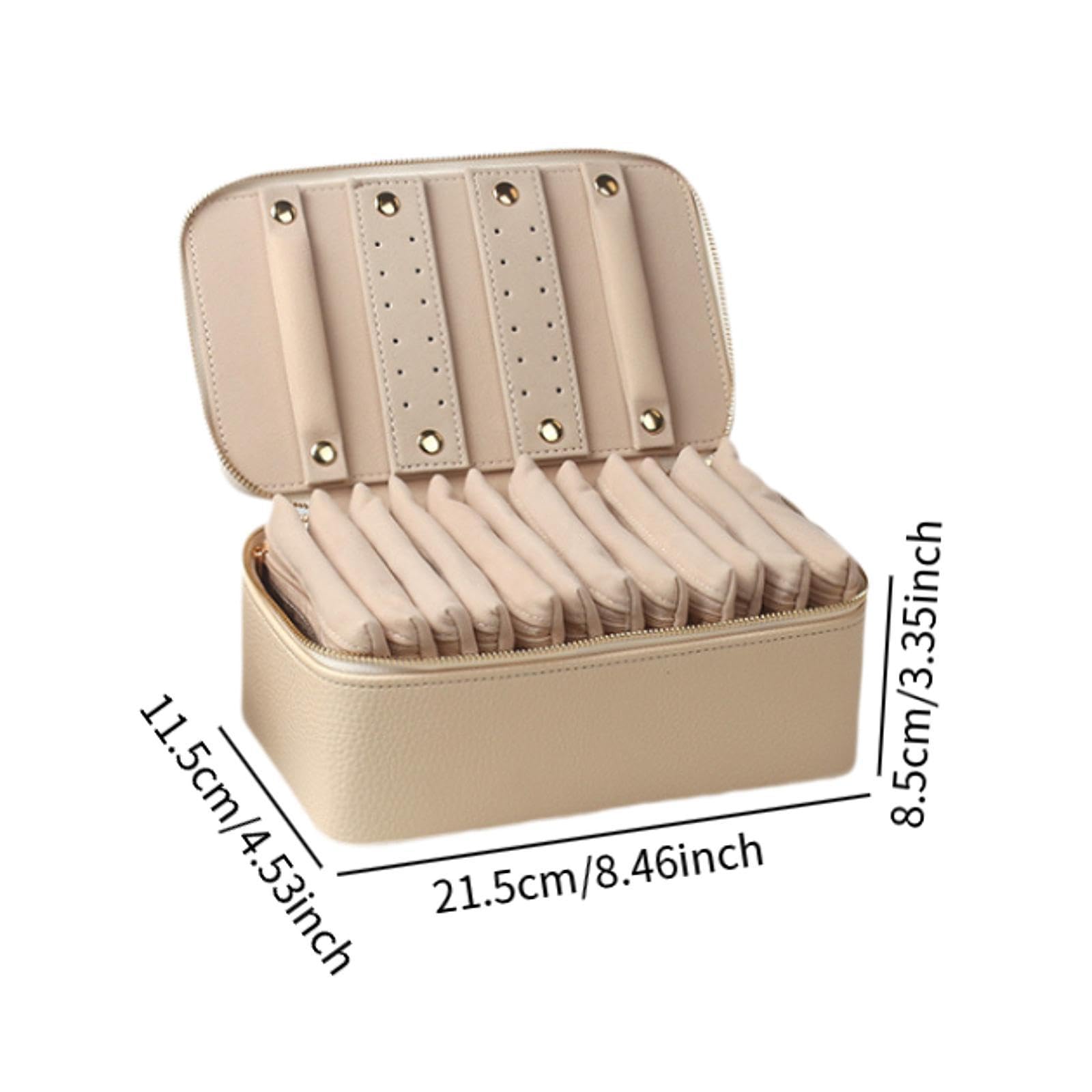 Portagioie con 12 Sacchetti di Velluto, Ideale Come Regalo per Collane, Anelli E Orecchini, Perfetto per, per Ragazze E Mamme.