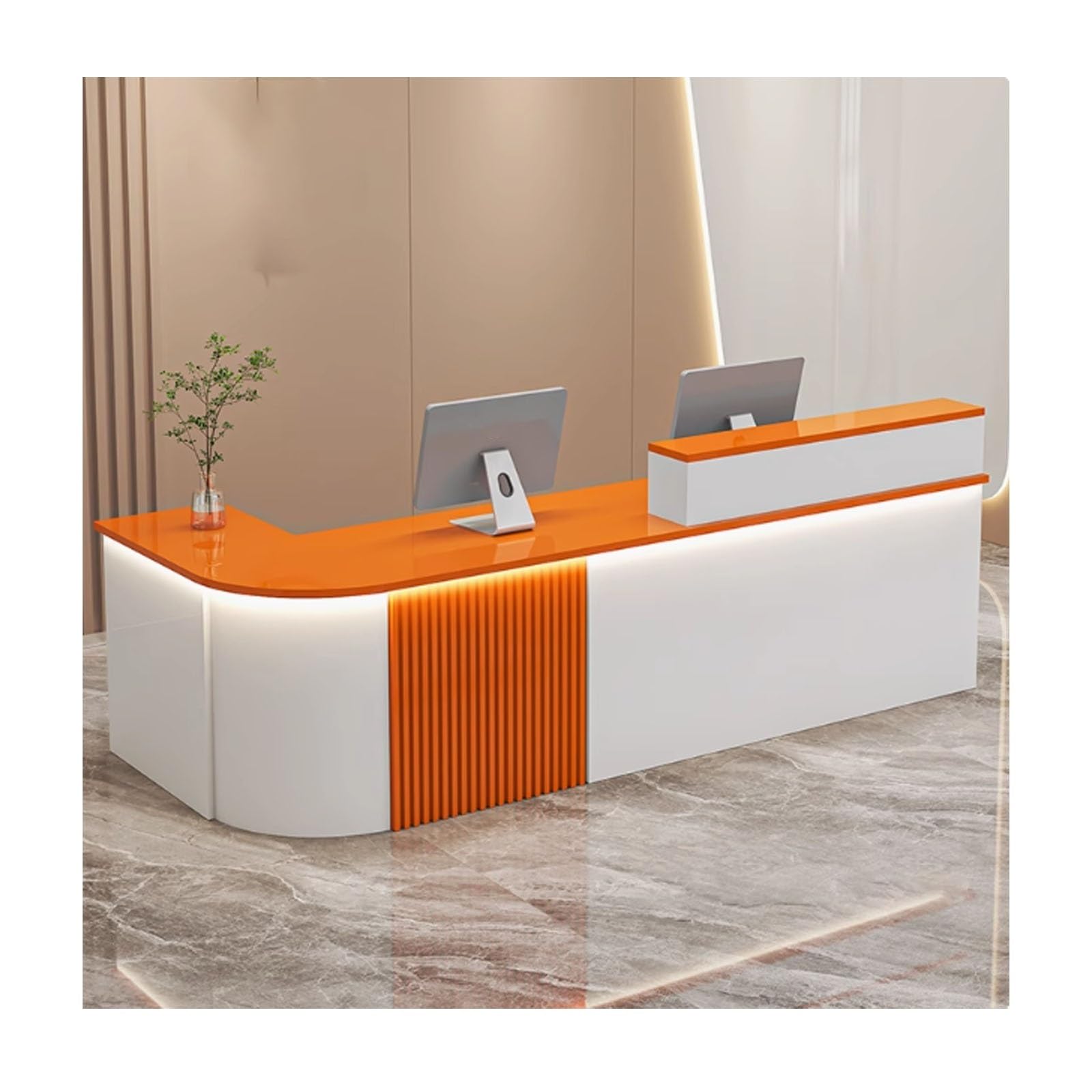 ge Shop 140 cm wszechstronny blat sprzedażowy biurko biuro recepcja jednostka ze stabilnym wsparciem ładowania zaokrąglone narożniki wiele scen design do użytku domowego i biznesowego