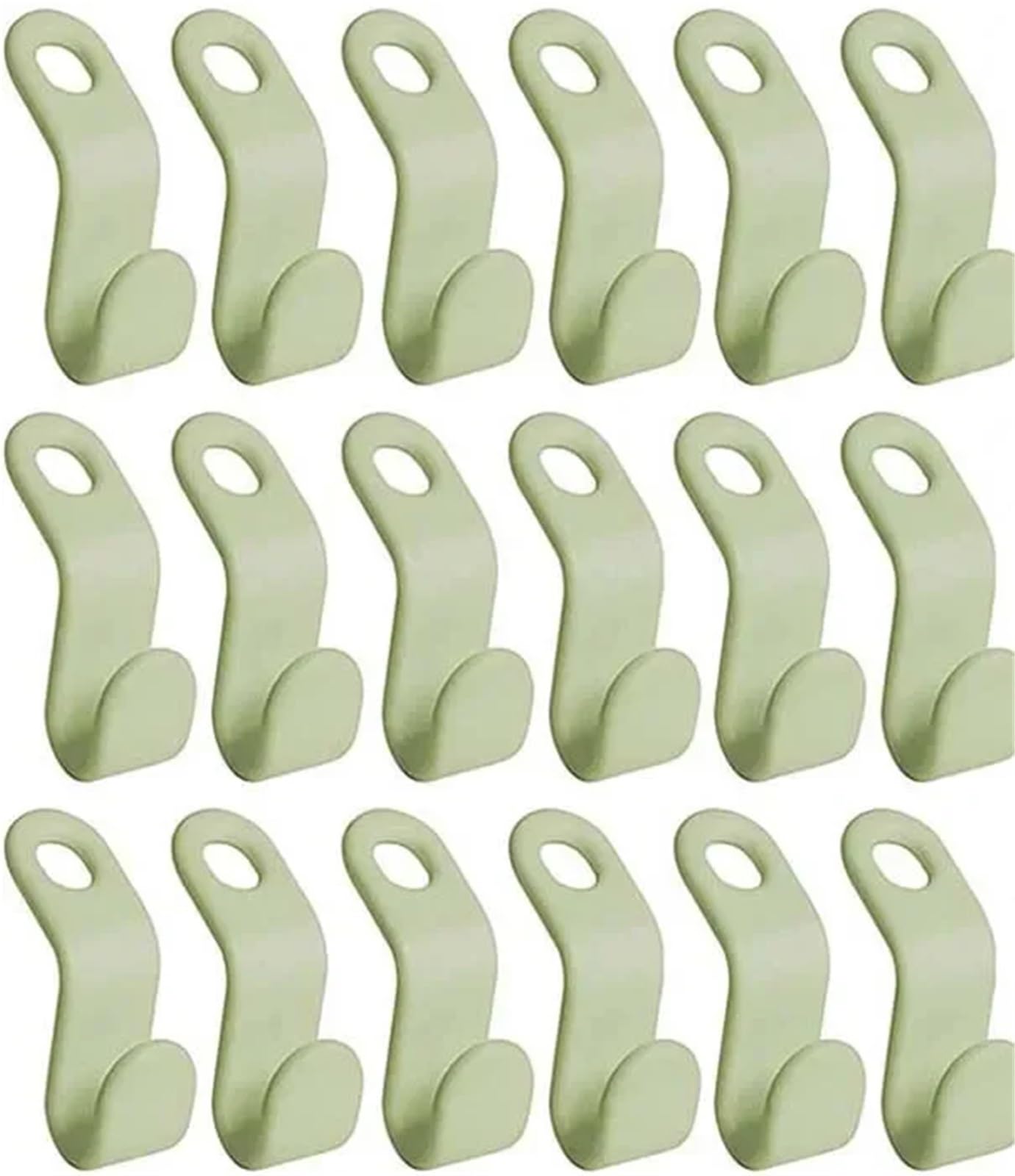 Hangers for Clothes Space Savers 200pcs Mini Hanger for Wardrobe Connector Hangers Save Space(Green)