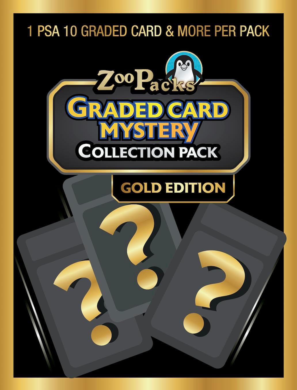 Pokemon TCG Graded Card Mystery Power Pack - Gold Edition - 1 PSA 10 Graded Card + 25 Additional Cards with 5 Holofoils + 1 1st Edition Stamped Card + 2 Sealed Booster Packs + 1 Code Card