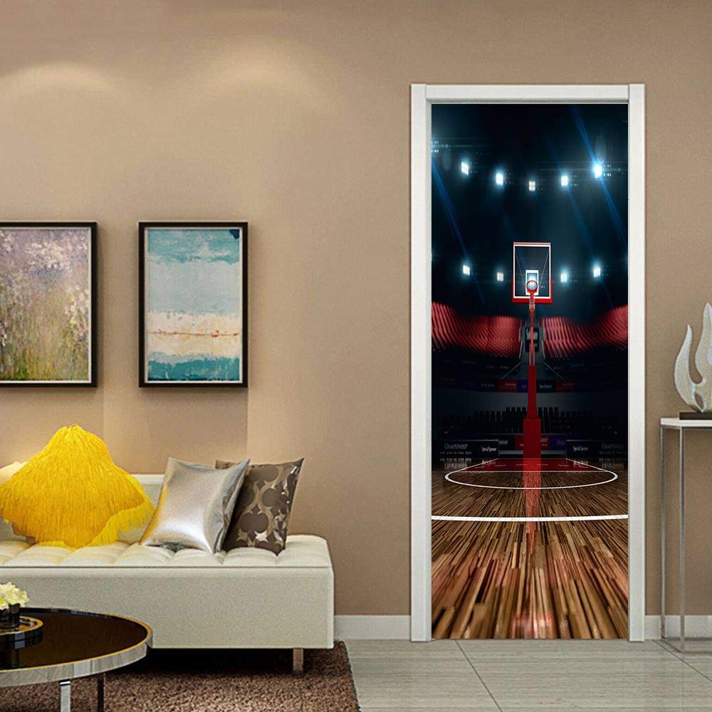 3D Adesivi Per Porte Bellissimo Fiore Astratto D'Argento Murale Autoadesivo Decorazione Della Casa Adesivi Murali Camera Da Letto Soggiorno Adesivi Artistici Rimovibili 77 X 200 Cm