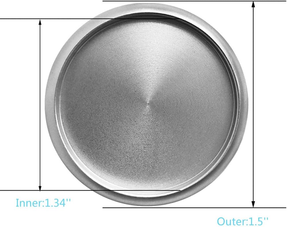 11PCS Premium 1.5 Inch Aluminum Discs for Discbound Notebook (Silver)