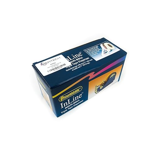 Miniatura 4 de Bertech Dispensador de cinta de uso general, 3 pulgadas de ancho, azul