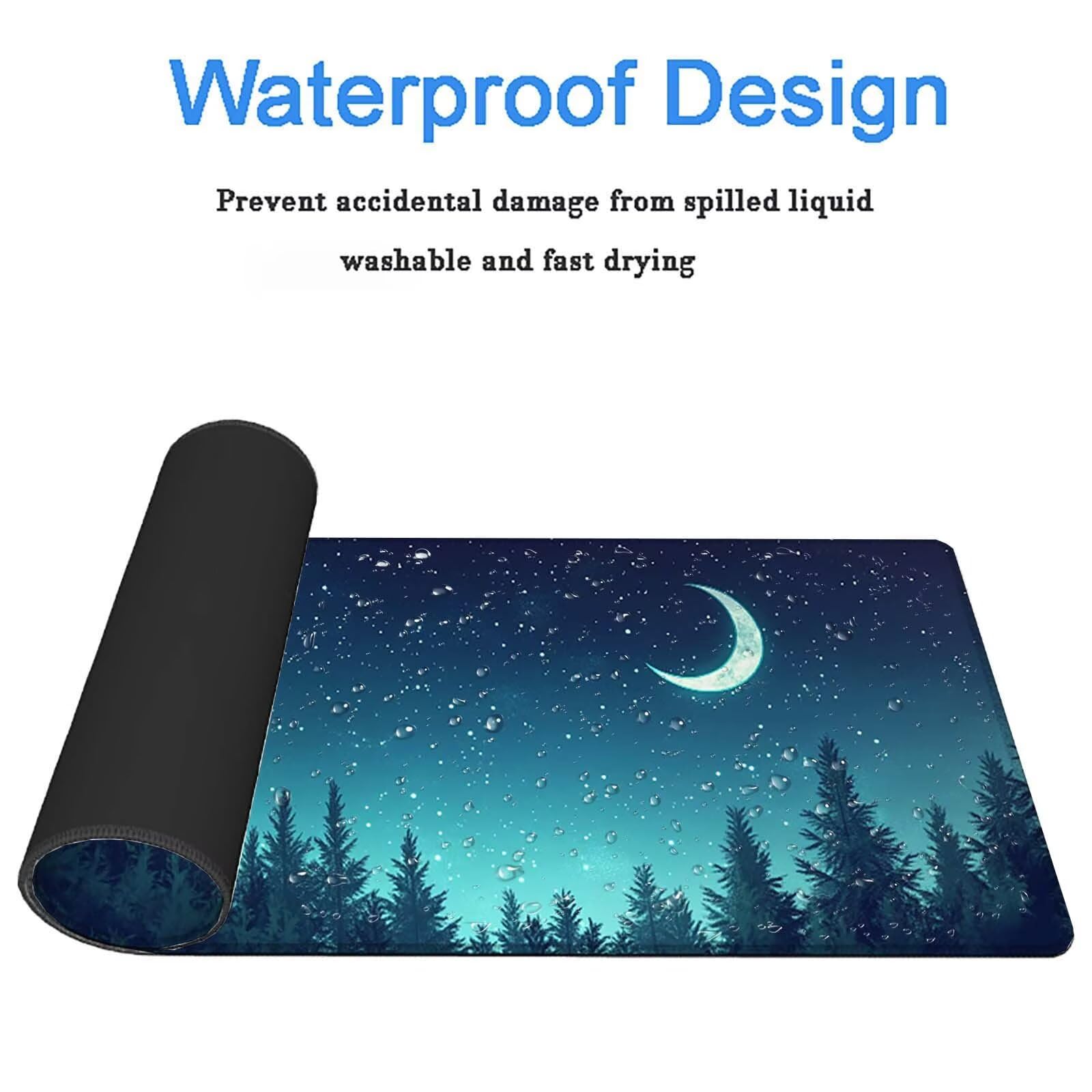 Tappetino Mouse Gaming, 900x450mm Tappetino Mouse XXL blu 0c0-692