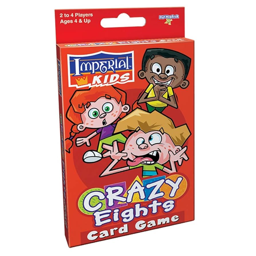 Amazon.com: PlayMonster Imperial Kids Crazy Eights - Classic