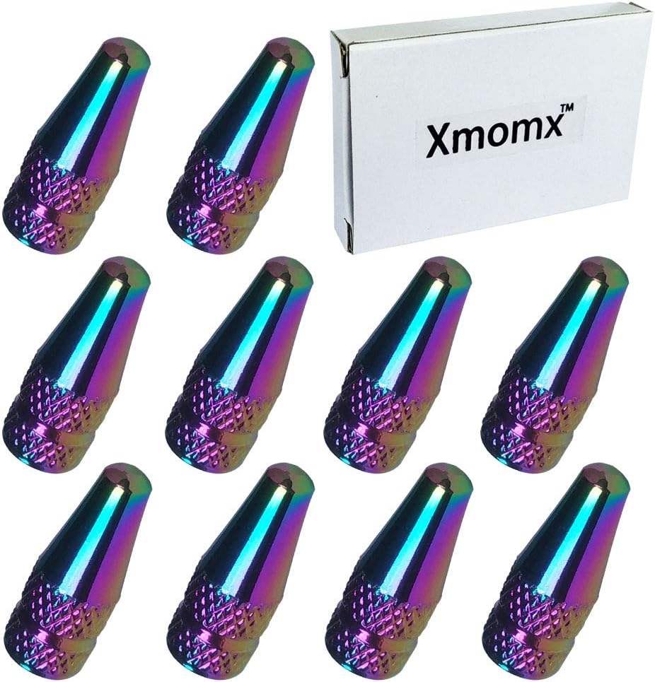 10 Pcs Fantasy Colorful MTB Presta Bike Bicycle Road Racing Coloured Metal Anodized Machined Aluminum Alloy Tire French Style Valve Cap Dust Covers