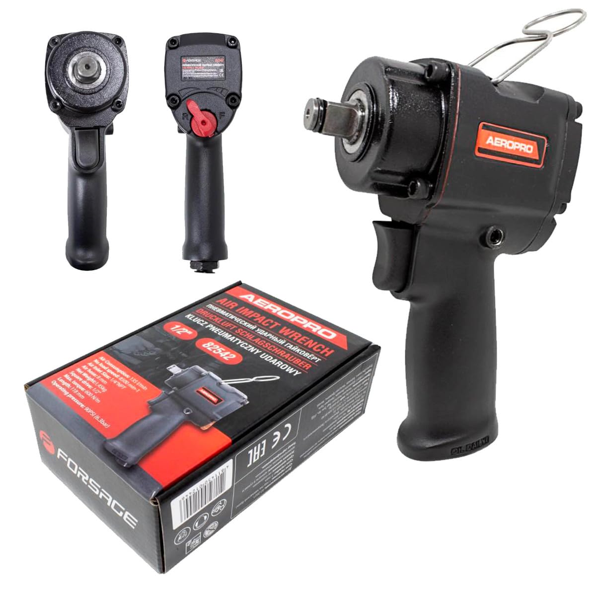 KLUCZ PNEUMATYCZNY UDAROWY 600 Nm 1/2" COMPACT