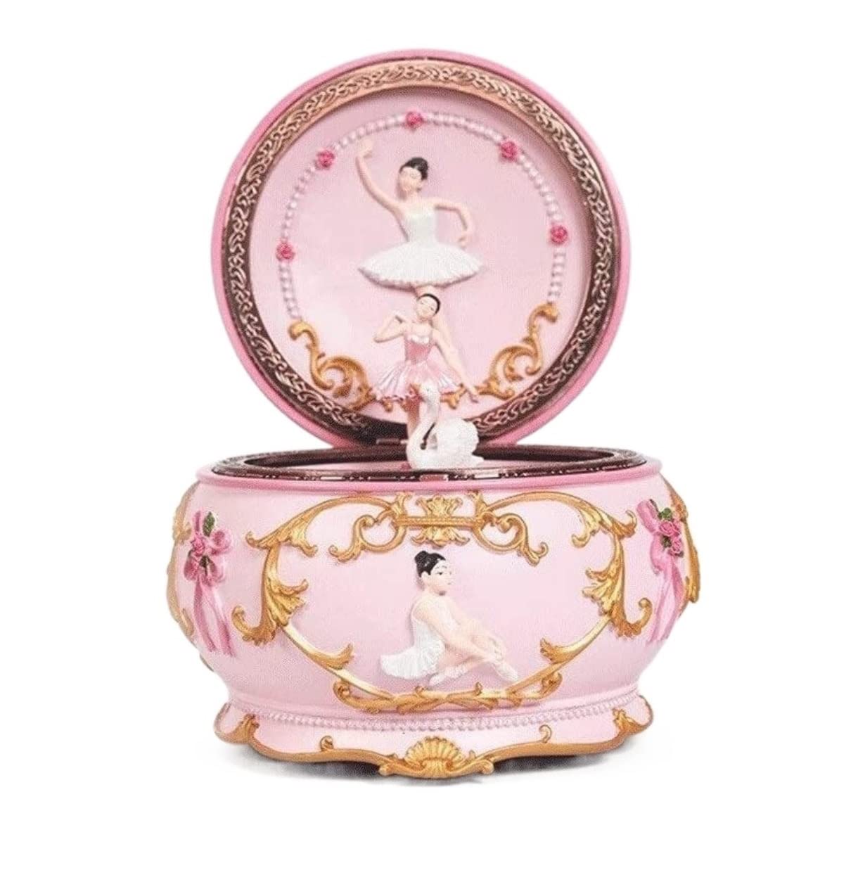 Spieluhr Musikspieluhr Dancing Ballet Girl Music Box Rotierende Trinket Music Box Wind-up Musikalische Schmuckschatulle Mit Licht Musik Einschlafhilfe