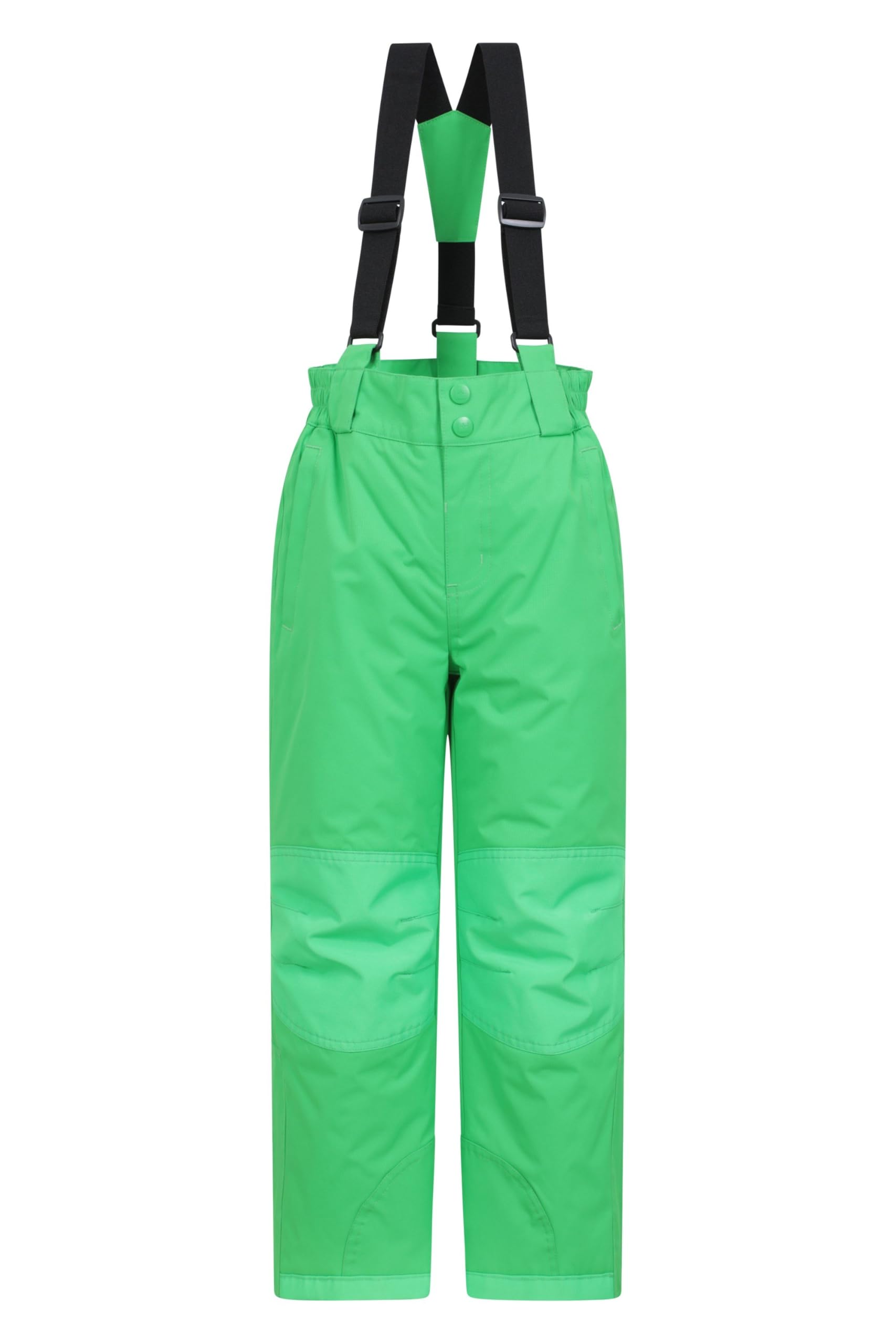 Mountain Warehouse Boys Spectre Green Raptor Kids Snow Pants - Snowproof Ski Trousers, Detachable Braces Bottoms - Ideal For Winter Skiing Holidays & Snowboarding Kids Size 7-8 Years