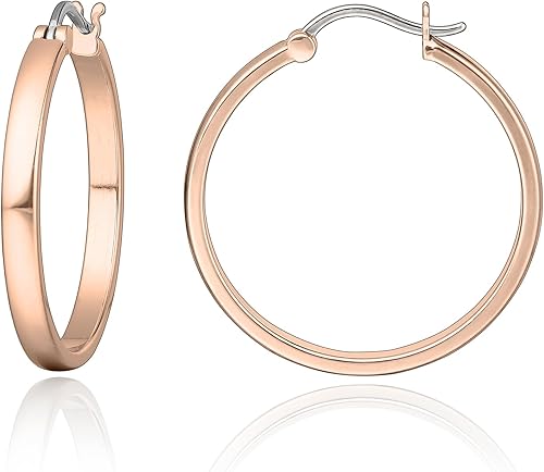 Limerencia G23 - Aretes de aro hipoalergénicos de titanio puro para mujeres y niñas con orejas sensibles